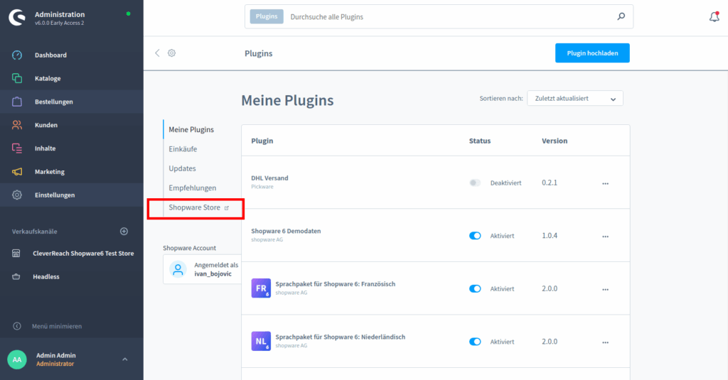 Shopware Store