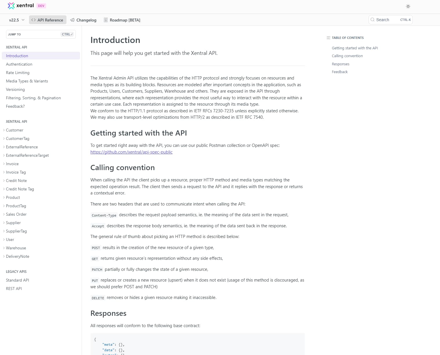 Die Xentral API Dokumentation