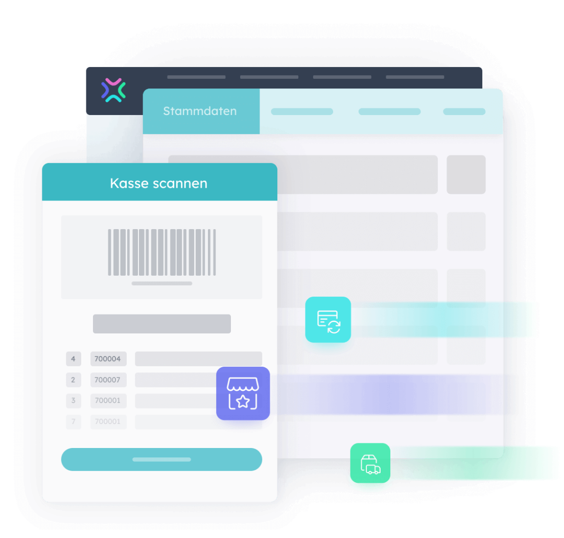 Stammdaten und Kasse in Xentral