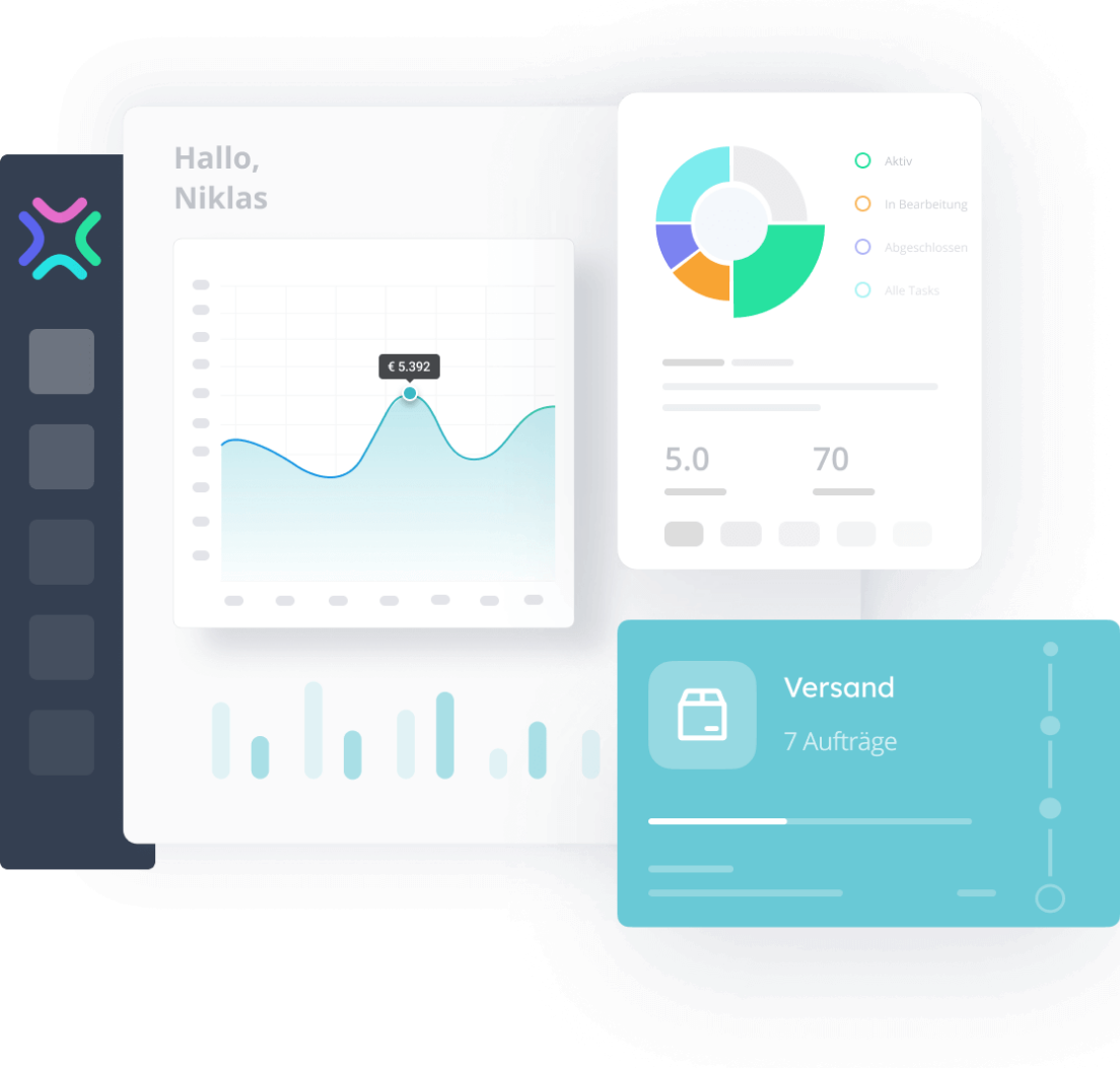 Xentral Großhändler Dashboard