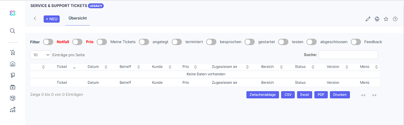 Xentral Service & Support-Modul