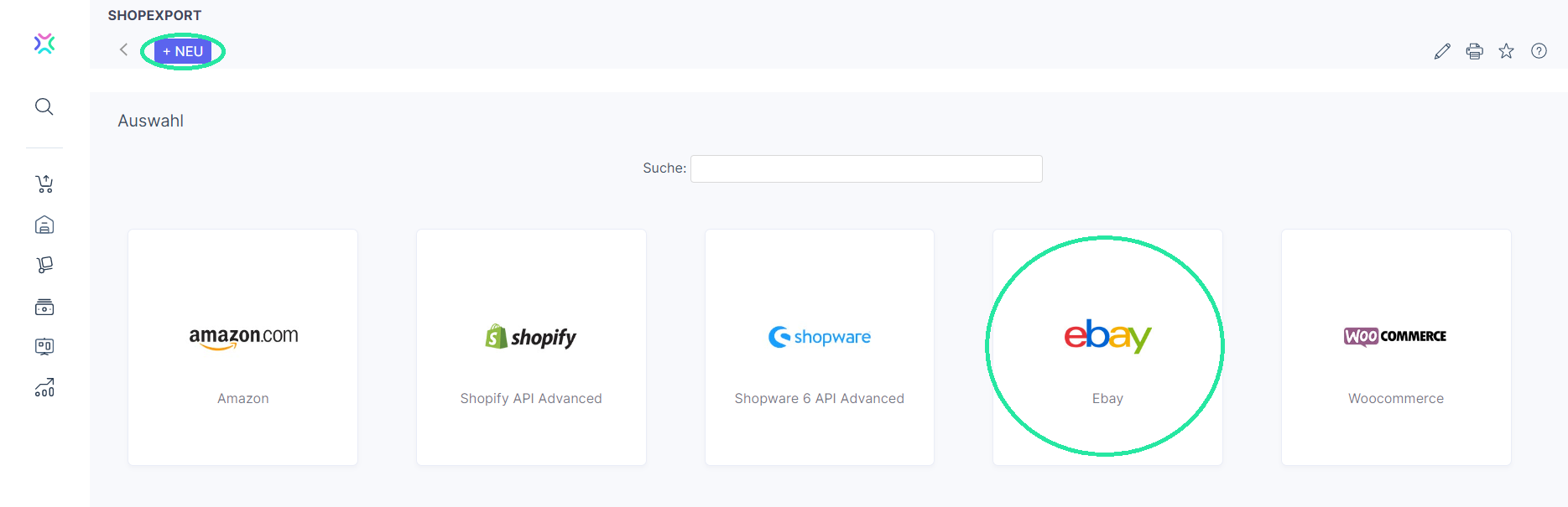 Xentral eBay Shopexport